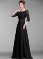 Black Long Evening Maxi Dress For Women`s. 