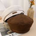 Autumn Winter New Woolen Beret Fashion British Style Painter Caps Retro Versatile Beret Men Women Beret Hat. 