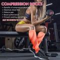 Men Women Professional Compression Socks Football Socks Breathable Travel Activities For Nurses Shin Splints Flight Travel Socks. 