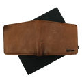 Small Size Camel Color Leather Wallet. 