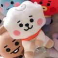 High Quality Kpop BTS Plush Dolls Toy BT21 CHIMMY COOKY TATA SHOOKY MANG KOYA RJ Cute Standing Doll. 