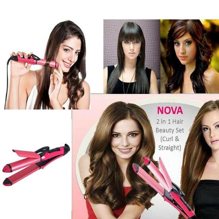 Professional NCH 2 In 1 Hair Straightner & Curler