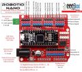 Arduino Nano Sensor Shield Nano I/O Expansion Board Prototype Shield In Pakistan. 