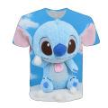 Disney Stitch Lilo Cute Cartoon Fashion Short Sleeve T shirt Boys And Girls Top Children's Clothing Children's Clothing. 