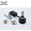 Universal LED Headlight Bulb M6 with Flasher For All Motorcycles & Sports Bikes. 