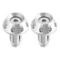 1 Pair Motorcycle Handlebar Grips Bar End Plug Universal Black. 