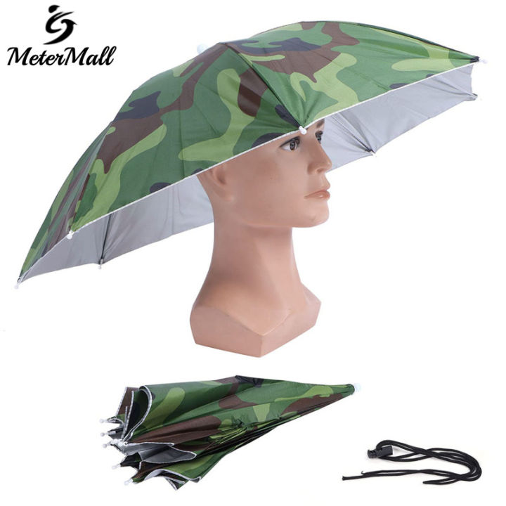 MeterMall%2030cm%20Portable%20Foldable%20Camouflage%20Umbrella%20Hat%20Multifunctional%20Sunshade%20Anti-uv%20Umbrella%20Cap%20Camping%20Headgear%20-%20Image%207
