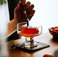 Pack of Two-Imported Fine Quality Clear Glass Desert Serving Bowl. 