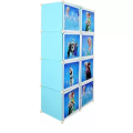 FROZEN 8 Cubes Storage Cabinet & Wardrobe For Kids With Hanging Rod - BY VIRSA. 
