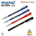 PIANO Jelflo Gel Pen - A+ Quality {Pack of 4 Pcs}. 