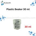Plastic Beaker 30 ml, Measuring Cup 30 ml - Polypropylene Plastic - Raised Graduations, - Euro Design – Unichem – Use Education Equipment for Industrial and Academic Labs easy reading, or used widely in kitchen. - Science Research Kitchen, Chemistry Class. 