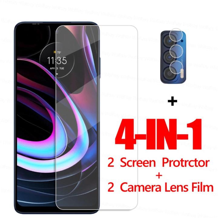 （MotorolaEdge20Pro）4IN1 Clear Glass For Motorola Edge 2021 Glass Screen Protector Motorola Edge 2021 Glass Phone Film Tempered Glass Moto Edge 2021