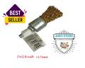 6mm Brass Drill Brush / shaving / kulfi Wire Wheel Brush Cups Tool Shank for Drill Rust Weld- 3 pc’s set. 