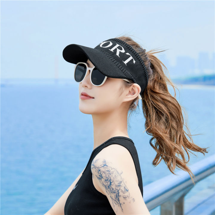 Summer new empty top hat women's sun protection hat Korean outdoor sports sun hat sun hat shade baseball cap