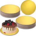 4pcs - 10 Inches Round Cake Boards Set Golden cake base  Round cake board  Cake decorating board Cake stand board  Gold cake plate  Cake presentation board. 