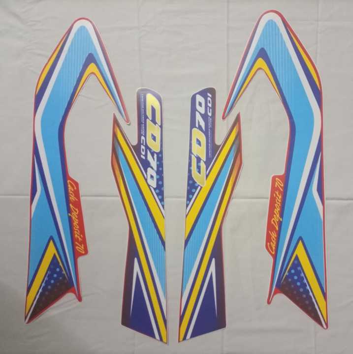 Tanki Tapa Sticker 2019 Model Honda 70  ( COMPLETE SET )