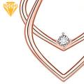 Alloy Necklace Adjustable Length Necklace Ring Holder Pendant Perfect Gift for Wife/girlfriend Southeast Asian Buyers' Favorite Pendant Necklace. 