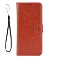 Applicable to Google Pixel 8Pro Crazy Horse Pattern Protective Shell Pixel 8 Business Leather Cover with Lanyard. 