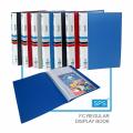 Pocket File (FC) 10, 20, 30, 40, 60, 80, 100 Pockets| Clear Book Pocket | Pocket Display Book |File Folder for Protecting Documents Certificates degrees Assorted Colors (1Pcs). 