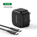 【Free 2m C-C Cable 】UGREEN USB C Charger PD 25W Support Type C PD Fast Charging Phone Wall Charger For Samsung Galaxy S25 S24 Ultra/A iPhone 16 15 Max Pro OPPO Reno 12 11/A/Find N Xiaomi 15 14 Pro Redmi K70 60 Pro Huawei Mate 70 60/Pura 70 60/nova 13 12. 