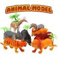 Animals Figures Toys, Realistic Jumbo Wild Zoo Animals Figurines Plastic African Jungle Animals Playset for Kids Toddlers. 
