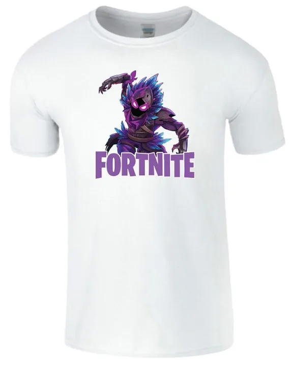 White%20Cotton%20T%20shirt%20Fortnite%20Raven%20Gaming%20Gamer%20Boys%20Top%20T-shirt%20Pub%20G%20-%20Image%205