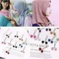 Binzahid Hijab Pins Multi-Use Hijab Pin Headscarf Shawl Brooch Pin Scarf Pearl Clips for Women. 