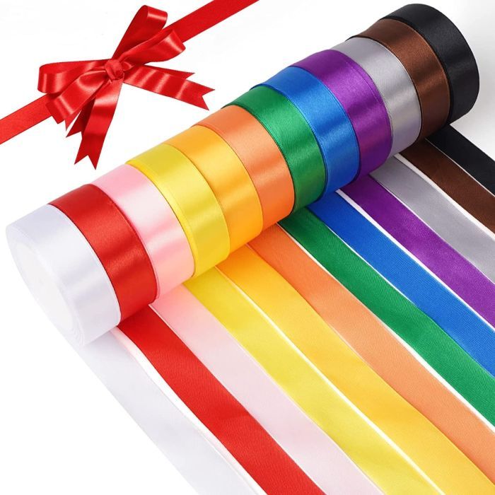 BOLD & BEAUTIFUL: 1-INCH WIDE SATIN RIBBON BY 10 YARDS