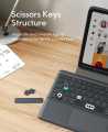 iPad Air 5th/4th Generation Case with Keyboard, iPad Pro 11 inch Keyboard, Smart Trackpad,  7 Color Backlit, Wireless Detachable Keyboard for iPad Air 10.9 2022/2020, iPad Pro 11 (4/3/2/1 Gen), Gray. ( IPAD NOT INCLUDED ). 