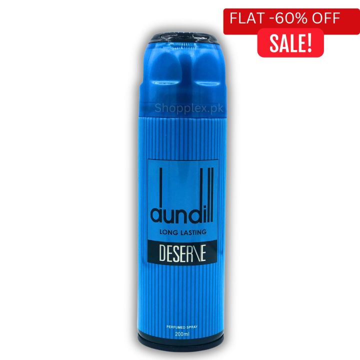 BODY SPRAY DUNDILL DESERVE BLUE BY FRESHRITE POUR HOMME 200ML BIG BOTTLE IMPORTED HIGH QUALITY PERFUMED BODY SPRAY FOR MEN AND WOMEN UNISEX BODY SPRAY FOR BOYS AND GIRLS