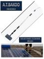 Solar panel Cleaning Extendable Pole with soft brush water through and instant ON/OFF switch Valve. 