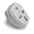 3 Pin to 2 Pin Multi Power Plug Adapter 13A/250V Solid PVC Material, Multi Socket Adapter Grey Special Heavy Duty PVC Material made, Highly Durable Power Plug. 