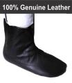 Halal Cow Leather Socks Mozay For Hajj & Umrah Slipper With Zip and Button - Single Piece Leather - Unisex. 