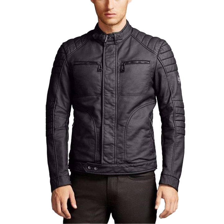 Men Sheep Leather Jacket