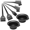 Hair Dye Color Brush and Bowl Set, Hair Color Brush Mixing Bowl Kit ,Tools for Hair Tint Dying Coloring Applicator, 7 Piece Set. 