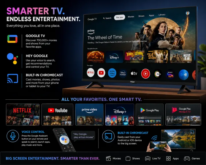 Haier%2032%20Inch%20QLED%20Google%20TV%20H32S80EFX%20%7C%20Full%20HD%201920x1080%20%7C%20HDR10%20%7C%20Dolby%20Audio%20%7C%2020W%20Sound%20%7C%20Voice%20Control%20%7C%20Chromecast%20%7C%20WiFi%20&%20Bluetooth%20%7C%202%20Years%20Warranty%20-%20Image%203