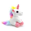【Happier】Hot selling Bags and Travel Unisex Bags Key Holders      Cute Creative Fat Unicorn Animal Plush Toy Keychain Creative Color / Sequins Chubby Angel Wings Unicorn Plush Toy For Girl. 