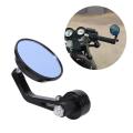 MOTORCYCLE BAR END MIRRORS - CAFE RACER STYLE (NOT FOLD-ABLE). 