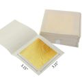 100 Sheets Gold Leaf. Thin Gold Foil Sheets Gold Foil Paper Craft Gold and Metal Leaf for Arts Painting Gilding Crafting Decoration, 3.15 x 3.15 Inches. 