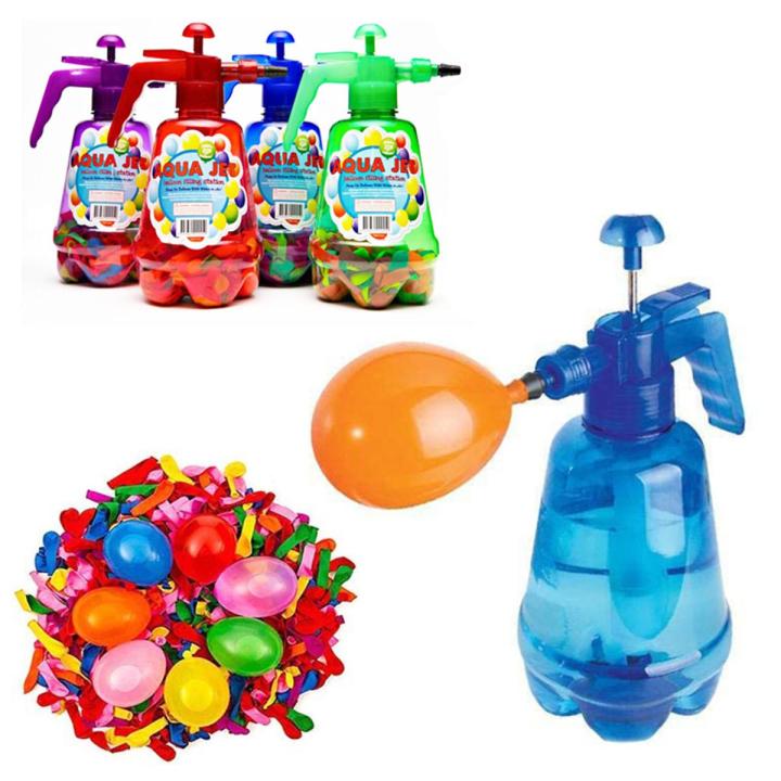 Childrenworld Pump Spray Bottle Portable Boys Girls 3 in 1 Air Water Balloon Inflator Filler