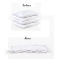 【Footprint】 Convenient Vacuum Bag Home Organizer Quilts Clothes Vacuum Storage Sack Waterproof Compression Travel Saving Space Air Bags. 
