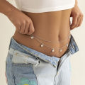 ECHIDNA Body Chains Bright Luster Multilayer Tassels Waist Belly Chain. 