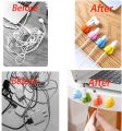 5/10 Pcs Self-Adhesive Wall Decoration Hook Creative Silicone Thumb Key Hanger Hook Home/Office Data Cable Clip Wire Desk Organizer KS. 
