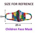 Cute Washable Reusable Cotton Ice Silk Face Mask For Kids Printed Lovely Cute Unicorn Design. 