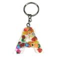 Handmade resin keychains from A to Z. 