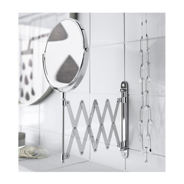 IKEA One Side With Magnifying Mirror Glass Stainless Steel