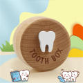 Kids Tooth Box Lost Teeth Storage Box Children Teeth Collection Souvenir Box Dropped Tooth Keepsake Preservation Wooden Box. 