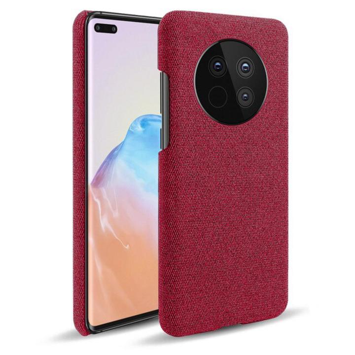 For Huawei Mate 40 30 20 P40 P30 P20 Pro Lite Cloth Texture Woven Cover Antiskid Febric Case For P Smart 2019 Y6P Y5P 2020