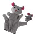 Grey Mouse Hand Puppet Finger Puppets. 