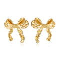 Stylish Fashion Bow Earrings Charming Trendy Cute Bow Earrings For Women Girls Fashionable Cute Ribbon Earrings for Birthday party jewelry gifts Women's fashion accessories Daily wear Birthday parties. 